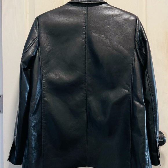 Babaton agency blazer Relaxed-fit Vegan Leather blazer size S - Picture 5 of 6